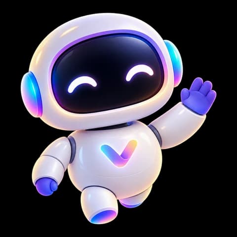 Veyra's robot mascot waving hello